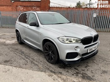 Location: Nottingham - 2017 BMW X5 XDRIVE30D M SPORT AUTO ESTATE REG: SK67YGZ, 2993cc DIESEL, 8 SPEED AUTO DIESEL, Former Keepers: 4, Keys: Yes, MOT Expiry date: 24/03/2027