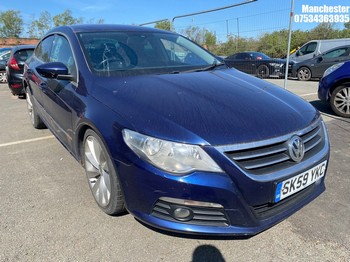 Location: Manchester - 2009 VOLKSWAGEN PASSAT GT CC TDI 140 DSG Coupe REG: SK59YKC, 1968 Diesel, 6 Speed Semi Auto Diesel, Former Keepers: 9, Keys: No, MOT Expiry date: 21/10/2025