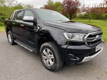 Location: Birmingham - 2022 FORD RANGER LIMITED ECOBLUE 4X Pick-up REG: NA72RNV, 1996 Diesel, 1 Speed Auto Diesel, Former Keepers: 2, Keys: Yes, MOT Expiry date: 30/10/2026