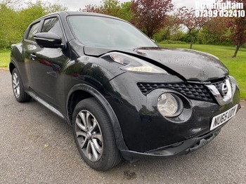 Location: Birmingham - 2015 NISSAN JUKE TEKNA DCI 5 Door Hatchback REG: NU65UDY, 1461 Diesel, 6 Speed Manual Diesel, Former Keepers: 2, Keys: Yes, MOT Expiry date: 22/09/2026