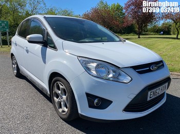 Location: Birmingham - 2013 FORD C-MAX ZETEC MPV REG: EN62 HXW, 1596CC PETROL, 5 SPEED MANUAL PETROL, Former Keepers: 6, Keys: Yes, MOT Expiry date: 19/01/2027