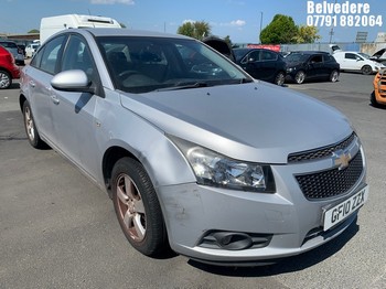 Location: Belvedere - 2010 CHEVROLET CRUZE LS 4 Door Saloon REG: GF10ZZX, Keys: No, MOT Expiry date: 14.02.2027, 1598 Petrol, 5 Speed Manual Petrol, Former Keepers: 4