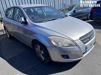 Location: Belvedere - 2008 KIA CEE'D SR-7 5 Door Hatchback REG: LC58HZJ, Keys: No, MOT Expiry date: 27/09/2025, 1591 Petrol, 5 Speed Manual Petrol, Former Keepers: 8