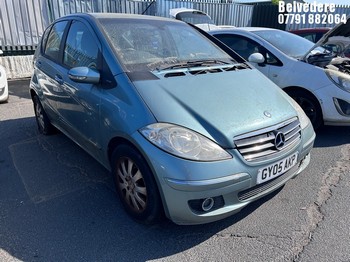 Location: Belvedere - 2005 MERCEDES A150 ELEGANCE SE CVT 5 Door Hatchback REG: GY05AKP, Keys: No, MOT Expiry date: 06/10/2023, 1498 Petrol, Variable Speed Auto Petrol, Former Keepers: 10