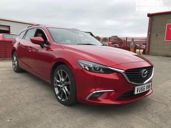 Location: Edinburgh - 2016 MAZDA 6 SPORT NAV D ESTATE REG: VU66VWW, 2191cc DIESEL, 6 SPEED MANUAL DIESEL, Former Keepers: 2, Keys: Yes, MOT Expiry date: 02/09/2026