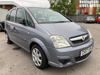 Location: Nottingham - 2007 VAUXHALL MERIVA LIFE E-TRONIC MPV REG: CK57USN, Keys: No, MOT Expiry date: 10/12/2025, 1598 Petrol, 5 Speed Semi Auto Petrol, Former Keepers: 8