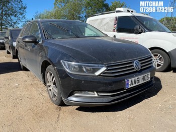 Location: Mitcham - 2016 VOLKSWAGEN PASSAT SE BUSINESS TDI BM Estate REG: AA61HOS, Keys: No, MOT Expiry date: 28/09/2026, 1598 Diesel, 6 Speed Manual Diesel, Former Keepers: 4