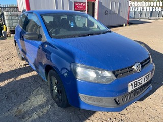 Location: Peterborough - 2013 VOLKSWAGEN POLO S 60 3 Door Hatchback REG: YB62YSF, 1198cc PETROL, 5 Speed Manual Petrol, Former Keepers:, Keys: Yes, MOT Expiry date: 02/09/2026