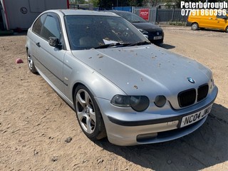 Location: Peterborough - 2004 BMW 320 TD SE COMPACT 3 Door Hatchback REG: NC04JWU, Keys: No, MOT Expiry date: 26/02/2026, 1995 Diesel, 6 Speed Manual Diesel, Former Keepers: 10