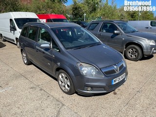 Location: Brentwood - 2006 VAUXHALL ZAFIRA DESIGN MPV REG: MF06WOB, Keys: No, MOT Expiry date: 22/10/2026, 1796 Petrol, 5 Speed Manual Petrol, Former Keepers: 4