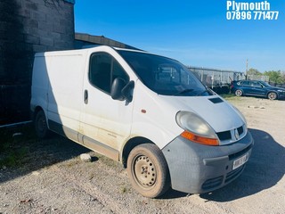 Location: Plymouth - 2005 RENAULT TRAFIC SL27 DCI 100 SWB Panel Van REG: MW05WUH, Keys: No, MOT Expiry date: 08/12/2025, 1870 Diesel, 6 Speed Manual Diesel, Former Keepers: 10