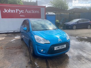 Location: Hull - 2012 CITROEN C3 VTR+ 5 Door Hatchback REG: LM12BYL, Keys: No, MOT Expiry date: 09/06/2026, 1360 Petrol, 5 Speed Manual Petrol, Former Keepers: 6