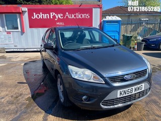 Location: Hull - 2008 FORD FOCUS STYLE 100 AUTO 5 Door Hatchback REG: KN58WWG, Keys: No, MOT Expiry date: 11/02/2026, 1596 Petrol, 5 Speed Manual Petrol, Former Keepers: 8