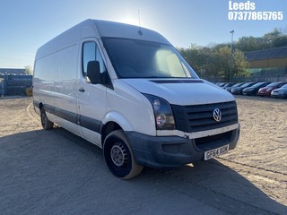 Location: Leeds - 2014 VOLKSWAGEN CRAFTER CR35 TDI Panel Van REG: GF64XOM, Keys: No, MOT Expiry date: 02-04-2026, 1968 Diesel, 6 Speed Manual Diesel, Former Keepers: 4