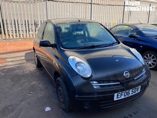 Location: Hayes - 2006 NISSAN MICRA S AUTO 3 Door Hatchback REG: EF06SDV, Keys: No, MOT Expiry date: 18/05/2026, 1240 Petrol, 4 Speed Auto Petrol, Former Keepers: 5