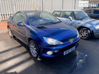 Location: Hayes - 2007 PEUGEOT 206 ALLURE CC Coupe REG: GF07SLU, Keys: No, MOT Expiry date: 21/09/2026, 1587 Petrol, 5 Speed Manual Petrol, Former Keepers: 5