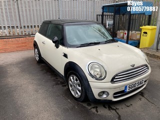 Location: Hayes - 2010 MINI COOPER D 3 Door Hatchback REG: SG10SAG, Keys: No, MOT Expiry date: 06/02/2026, 1560 Diesel, 6 Speed Manual Diesel, Former Keepers: 6