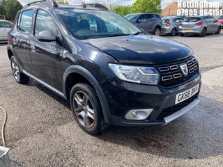 Location: Nottingham - 2018 DACIA SANDERO STEPWAY COMFORT T 5 DOOR HATCHBACK REG: GK68BMV, 898cc PETROL, 5 SPEED MANUAL PETROL, Former Keepers: 1, Keys: Yes, MOT Expiry date: 24/05/2026