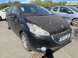 Location: Manchester - 2013 PEUGEOT 208 ACTIVE 5 Door Hatchback REG: DY13JWF, 1199cc Petrol, 5 Speed Manual Petrol, Former Keepers: 7, Keys: No, MOT Expiry date: 09/03/2026