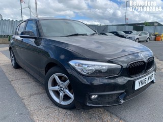 Location: Belvedere - 2016 BMW 116D ED PLUS 5 Door Hatchback REG: YK16MVP, Keys: No, MOT Expiry date: 23.06.2026, 1496 Diesel, 6 Speed Manual Diesel, Former Keepers: 5