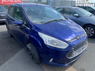 Location: Belvedere - 2015 FORD B-MAX ZETEC MPV REG: FY65WUA, Keys: Yes, MOT Expiry date: 24/03/2025, 1388 Petrol, 5 Speed Manual Petrol, Former Keepers: 3