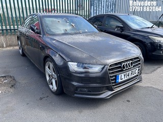 Location: Belvedere - 2014 AUDI A4 S LINE TDI CVT 4 Door Saloon REG: LY14RUC, Keys: No, MOT Expiry date: 30/11/2024, 1968 Diesel, Variable 1 Speed Auto Diesel, Former Keepers: 2
