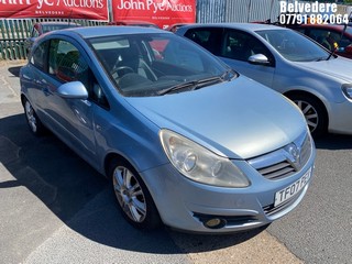 Location: Belvedere - 2007 VAUXHALL CORSA DESIGN 3 Door Hatchback REG: TF07PEV, Keys: No, MOT Expiry date: 26/07/2025, 1364 Petrol, 5 Speed Manual Petrol, Former Keepers: 10