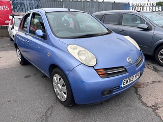 Location: Belvedere - 2003 NISSAN MICRA SE AUTO 5 Door Hatchback REG: EK03YPV, Keys: No, MOT Expiry date: 25/06/2026, 1386 Petrol, 4 Speed Auto Petrol, Former Keepers: 5