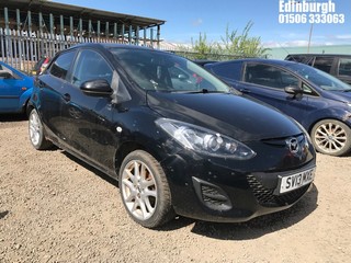 Location: Edinburgh - 2013 MAZDA 2 TAMURA 5 Door Hatchback REG: SV13MXE, Keys: No, MOT Expiry date: 19/02/2025, 1349 Petrol, 5 Speed Manual Petrol, Former Keepers: 3