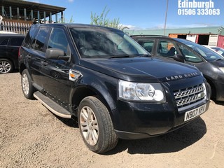 Location: Edinburgh - 2007 LAND ROVER FREELANDER S TD4 A Estate REG: NB07VPV, Keys: No, MOT Expiry date: 07/01/2025, 2179 Diesel, 6 Speed Auto Diesel, Former Keepers: 5