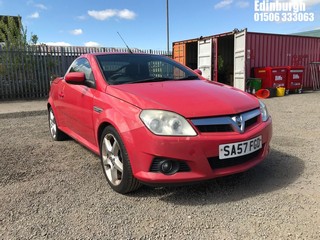 Location: Edinburgh - 2007 VAUXHALL TIGRA EXCLUSIV Convertible REG: SA57FGD, Keys: No, MOT Expiry date: 19/12/2025, 1364 Petrol, 5 Speed Manual Petrol, Former Keepers: 8