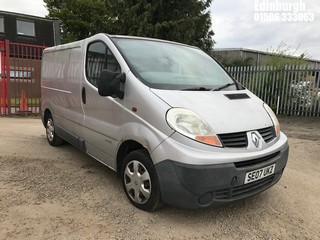 Location: Edinburgh - 2007 RENAULT TRAFIC SL27+ DCI 115 Panel Van REG: SE07UKZ, Keys: No, MOT Expiry date: 15/02/2024, 1995 Diesel, 6 Speed Manual Diesel, Former Keepers: 6