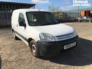 Location: Edinburgh - 2008 CITROEN BERLINGO 600 HDI ENTER 75 Car Derived Van REG: SM08UZV, Keys: No, MOT Expiry date: 13/02/2026, 1598 Diesel, 5 Speed Manual Diesel, Former Keepers: 8