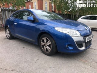 Location: Nottingham - 2011 RENAULT MEGANE DYNAMIQUE TOMTOM V Coupe REG: NX11XUV, Keys: No, MOT Expiry date: 14/12/2025, 1598 Petrol, 6 Speed Manual Petrol, Former Keepers: 7