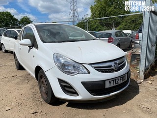 Location: Mitcham - 2012 VAUXHALL CORSA S ECOFLEX 3 Door Hatchback REG: YT12FWO, Keys: No, MOT Expiry date: 27/07/2024, 998 Petrol, 5 Speed Manual Petrol, Former Keepers: 5