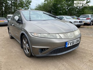 Location: Mitcham - 2007 HONDA CIVIC SE I-VTEC S-A 5 Door Hatchback REG: FV56UBW, Keys: No, MOT Expiry date: 12/01/2026, 1799 Petrol, 6 Speed Semi Auto Petrol, Former Keepers: 6