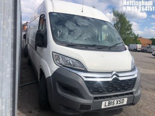 Location: Nottingham - 2015 CITROEN RELAY 35 L3H2 ENTERPRISE Panel Van REG: LB15XSD, Keys: No, MOT Expiry date: 11/08/2026, 2198 Diesel, 6 Speed Manual Diesel, Former Keepers: 3