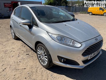 Location: Peterborough - 2014 FORD FIESTA TITANIUM 5 Door Hatchback REG: GJ14XMS, Keys: No, MOT Expiry date: 01/04/2027, 998 Petrol, 5 Speed Manual Petrol, Former Keepers: 3