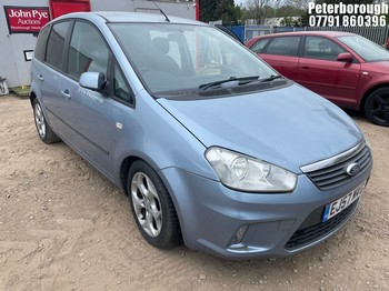 Location: Peterborough - 2007 FORD C-MAX ZETEC AUTO MPV REG: EJ57MVG, Keys: No, MOT Expiry date: 05/02/2025, 1999 Petrol, 4 Speed Auto Petrol, Former Keepers: 9