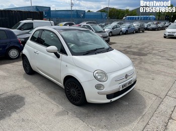 Location: Brentwood - 2011 FIAT 500 LOUNGE 3 Door Hatchback REG: WM11HMO, Keys: No, MOT Expiry date: 09/02/2026, 875 Petrol, 5 Speed Manual Petrol, Former Keepers: 6