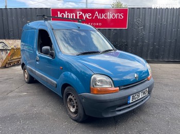 Location: Stapleford - 2001 RENAULT KANGOO 665 1.9D Car Derived Van REG: BG51TMO, Keys: No, MOT Expiry date: 22/04/2026, 1870 Diesel, 5 Speed Manual Diesel, Former Keepers: 3
