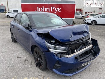Location: South Wales - 2020 VAUXHALL CORSA SRI PREMIUM TURBO 5 Door Hatchback REG: FD70OJE, Keys: No, MOT Expiry date: 12/06/2025, 1199 Petrol, 6 Speed Manual Petrol, Former Keepers: 2