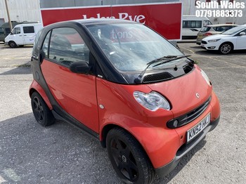 Location: South Wales - 2002 SMART CITY PULSE 50 AUTO Coupe REG: KN52HKJ, Keys: No, MOT Expiry date: 27/12/2024, 599 Petrol, 6 Speed Auto Petrol, Former Keepers: 4