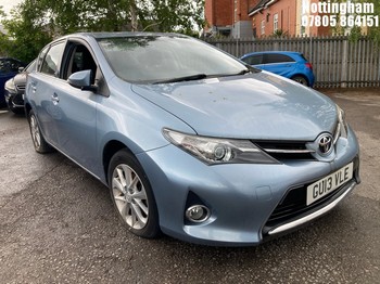 Location: Nottingham - 2013 TOYOTA AURIS ICON DUAL VVT-I 5 Door Hatchback REG: GU13VLE, Keys: No, MOT Expiry date: 27/03/2024, 1329 Petrol, 6 Speed Manual Petrol, Former Keepers: 3