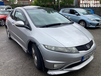 Location: Nottingham - 2010 HONDA CIVIC TYPE-S GT IVTEC S-A 3 Door Hatchback REG: FE60UFP, Keys: No, MOT Expiry date: 23/04/2025, 1799 Petrol, 6 Speed Semi Auto Petrol, Former Keepers: 4