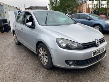 Location: Nottingham - 2011 VOLKSWAGEN GOLF S TDI 5 Door Hatchback REG: DN60DJY, Keys: No, MOT Expiry date: 19/04/2025, 1598 Diesel, 5 Speed Manual Diesel, Former Keepers: 5