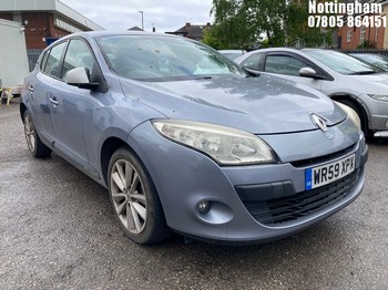 Location: Nottingham - 2009 RENAULT MEGANE I-MUSIC VVT 100 5 Door Hatchback REG: WR59XPX, Keys: Yes, MOT Expiry date: 25/10/2025, 1598 Petrol, 5 Speed Manual Petrol, Former Keepers: 7