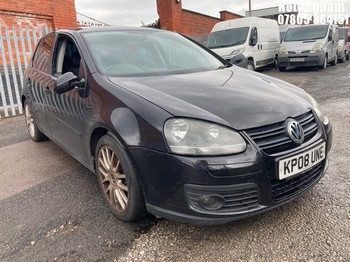 Location: Nottingham - 2008 VOLKSWAGEN GOLF GT TDI 140 5 Door Hatchback REG: KP08UNE, Keys: No, MOT Expiry date: 13/07/2026, 1968 Diesel, 6 Speed Manual Diesel, Former Keepers: 7