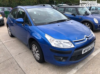 NOTE: ATF Registered Buyers ONLY - Location: Brentwood - 2009 CITROEN C4 VTR HDI 90 5 Door Hatchback REG: WP59CGZ, Keys: No, 1560 Diesel, 5 Speed Manual Diesel, Former Keepers: 8