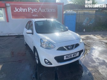 Location: Hull - 2016 NISSAN MICRA ACENTA 5 Door Hatchback REG: NG16WNT, Keys: No, MOT Expiry date: 30/07/2025, 1198 Petrol, 5 Speed Manual Petrol, Former Keepers: 4